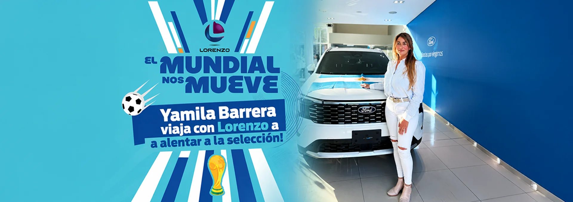 Yamila Barrera viaja con Lorenzo a alentar a la Selección